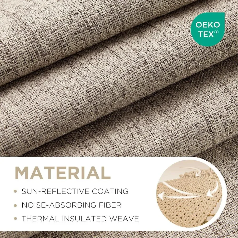 THERMAL EMBROSSED BLACKOUT PATIO CURTAINS